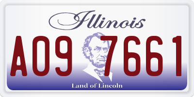 IL license plate A097661