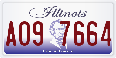 IL license plate A097664