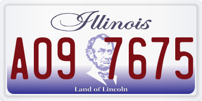 IL license plate A097675