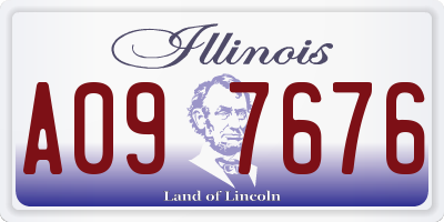 IL license plate A097676