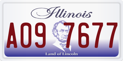 IL license plate A097677