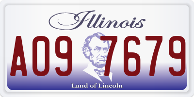 IL license plate A097679