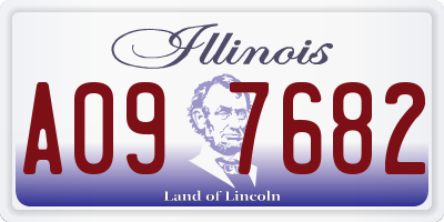 IL license plate A097682