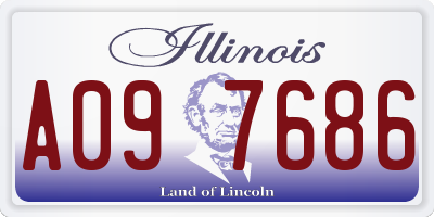 IL license plate A097686