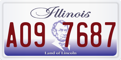 IL license plate A097687