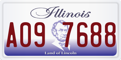 IL license plate A097688