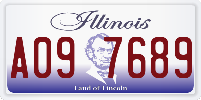 IL license plate A097689