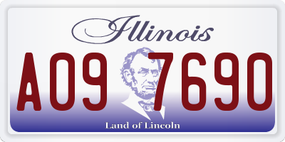 IL license plate A097690