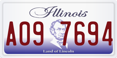 IL license plate A097694