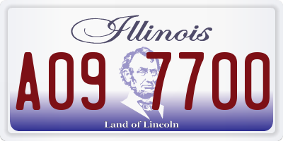 IL license plate A097700