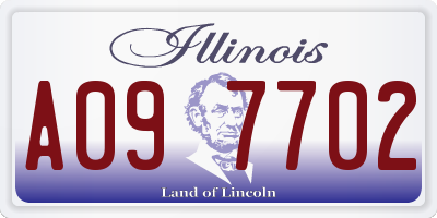 IL license plate A097702