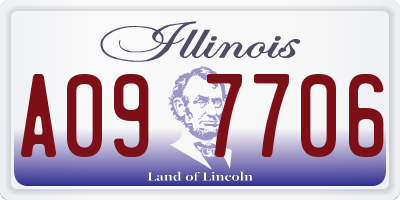 IL license plate A097706