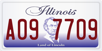 IL license plate A097709