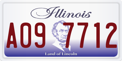 IL license plate A097712