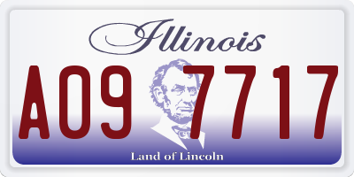 IL license plate A097717