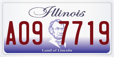 IL license plate A097719