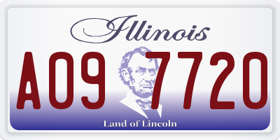 IL license plate A097720