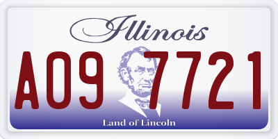 IL license plate A097721