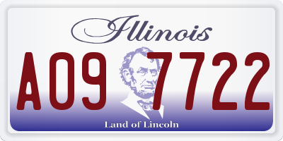 IL license plate A097722