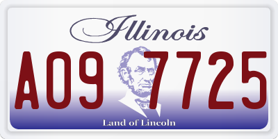 IL license plate A097725
