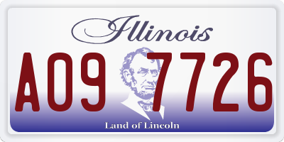 IL license plate A097726