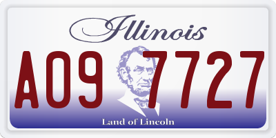 IL license plate A097727