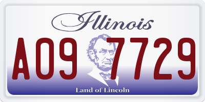 IL license plate A097729