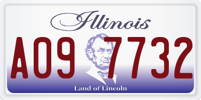 IL license plate A097732