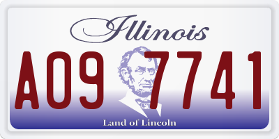 IL license plate A097741