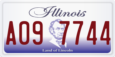 IL license plate A097744
