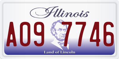 IL license plate A097746
