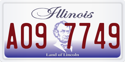 IL license plate A097749