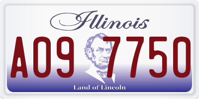 IL license plate A097750