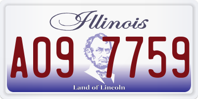 IL license plate A097759