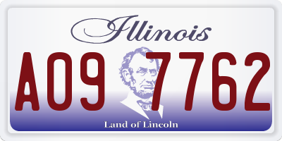 IL license plate A097762
