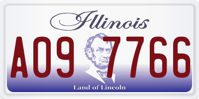 IL license plate A097766