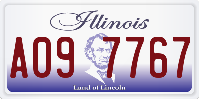 IL license plate A097767