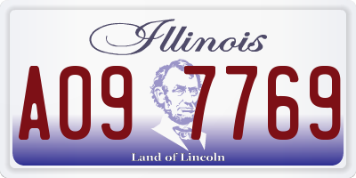 IL license plate A097769
