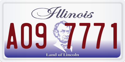 IL license plate A097771