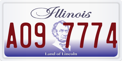 IL license plate A097774