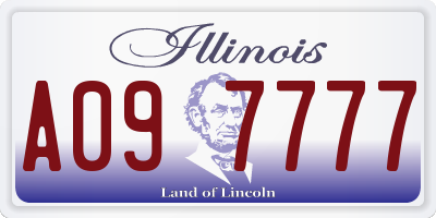IL license plate A097777