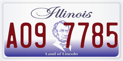 IL license plate A097785