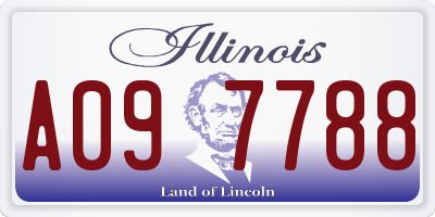 IL license plate A097788