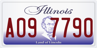 IL license plate A097790