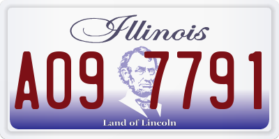 IL license plate A097791