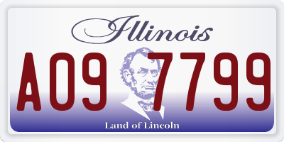 IL license plate A097799