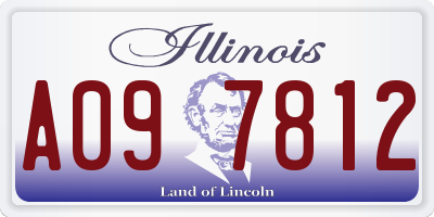 IL license plate A097812