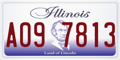 IL license plate A097813