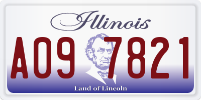 IL license plate A097821