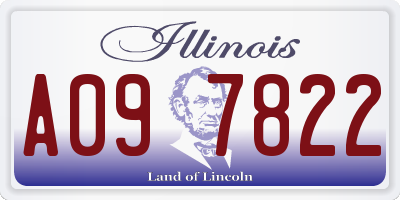 IL license plate A097822